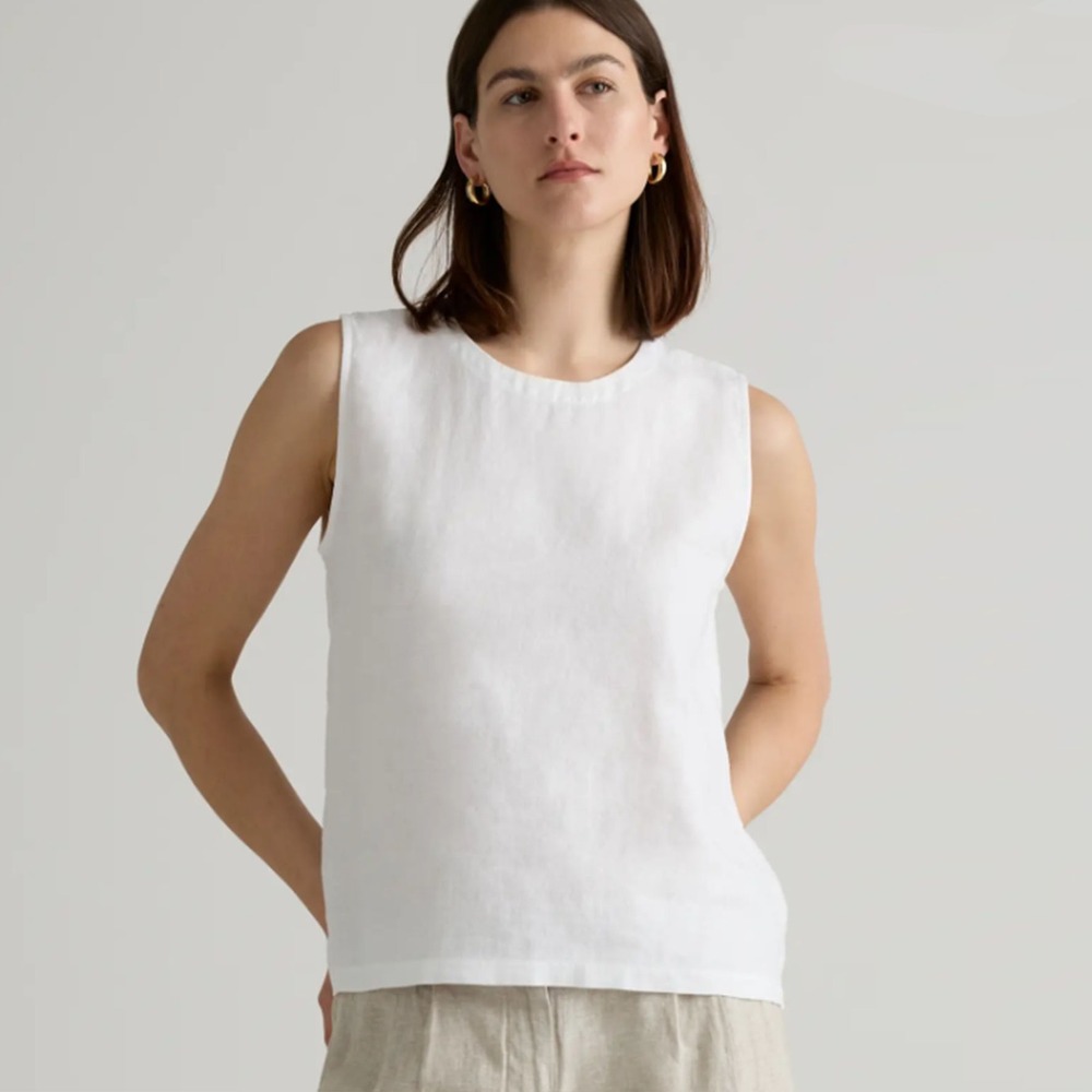 QUINCE 100% European Linen Tank Size Medium